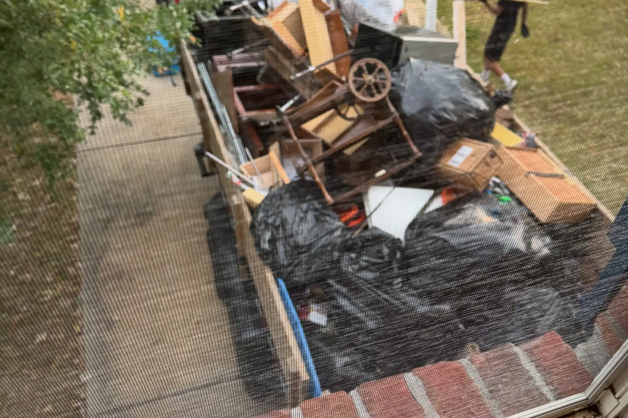 pickup truck loaded with household junk in Valrico